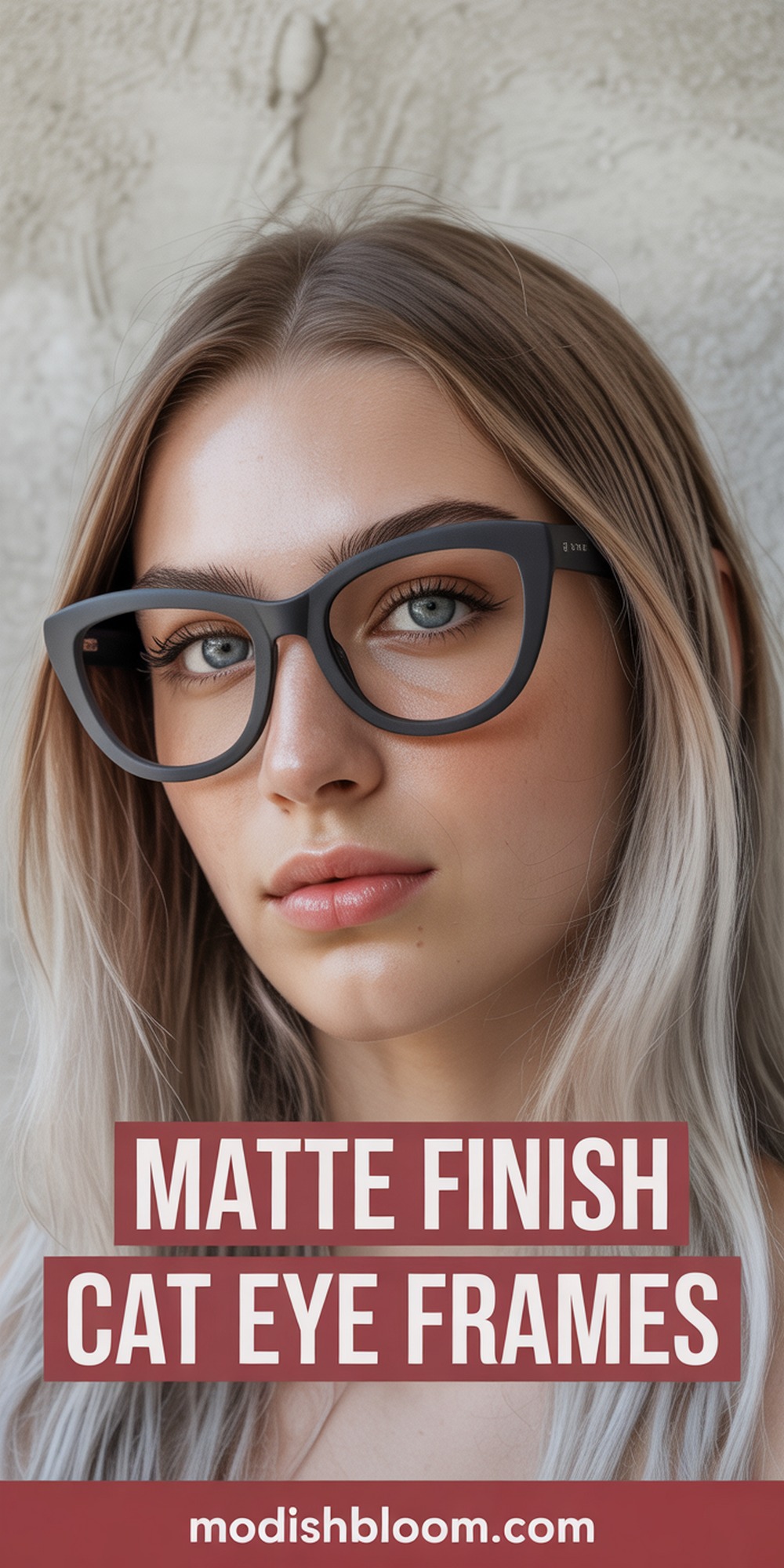 Matte Finish Cat Eye Frames
