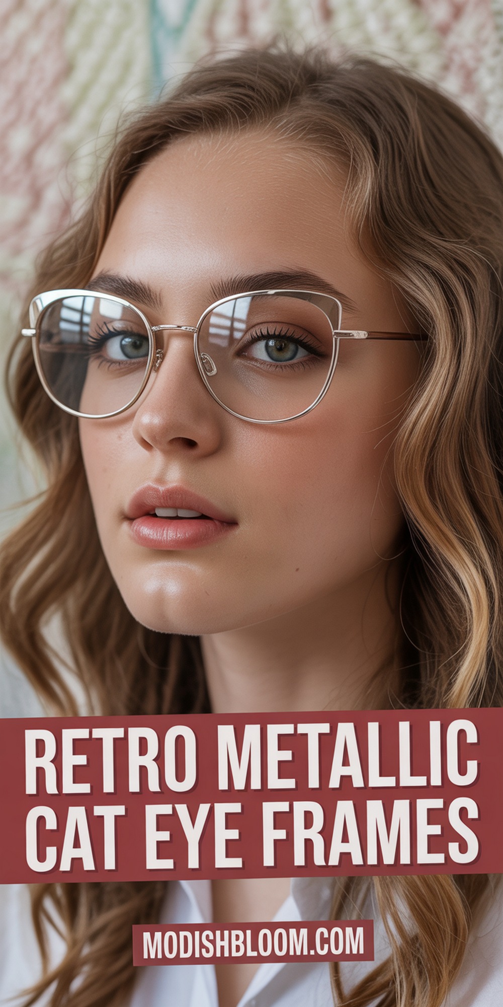 Retro Metallic Cat Eye Frames