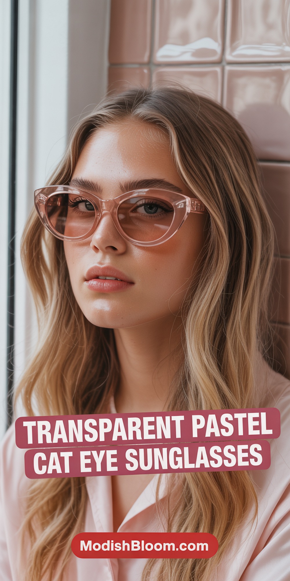 Transparent Pastel Cat Eye Sunglasses