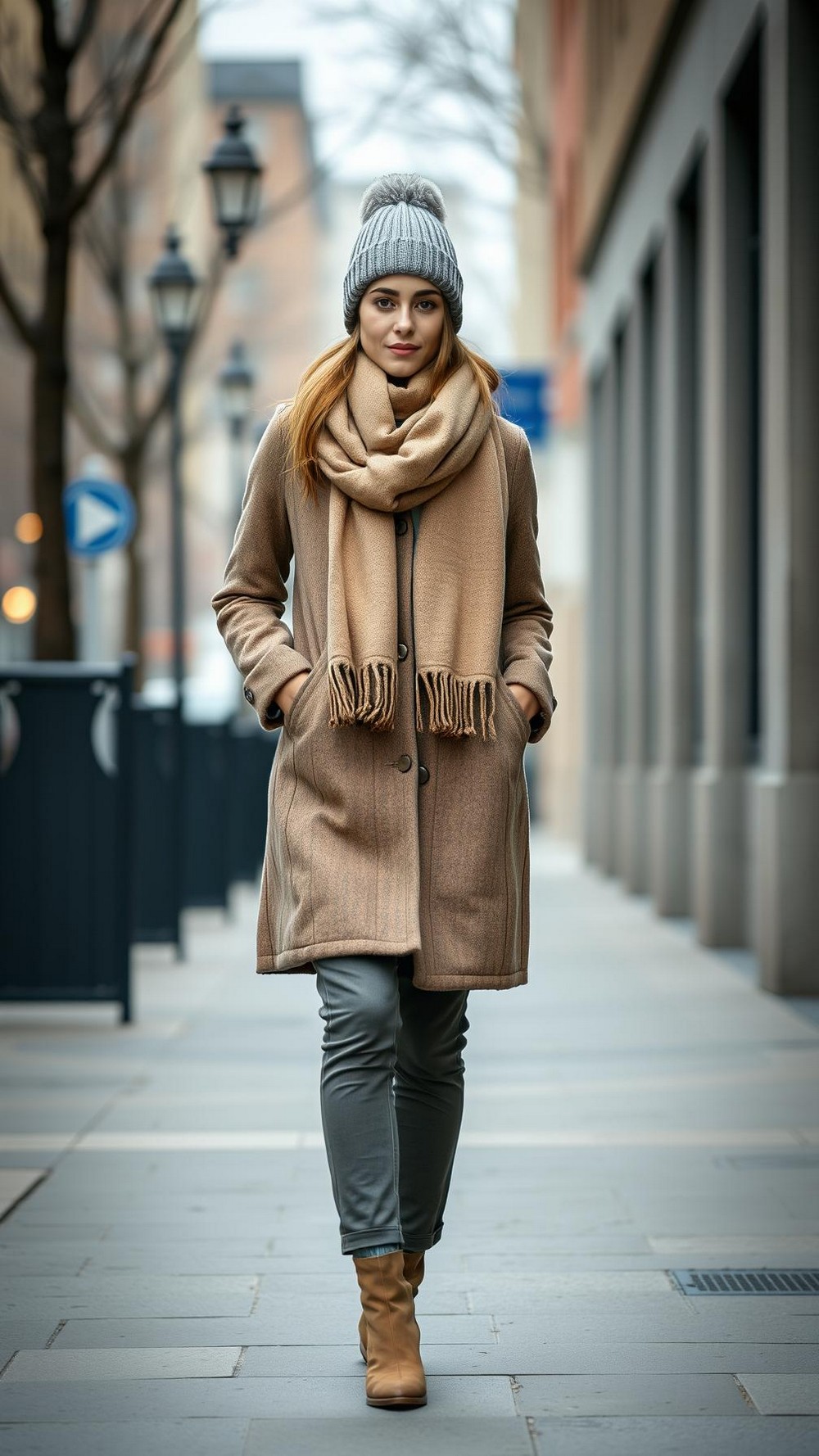 Classic Ribbed Beanie Women Winter Cap