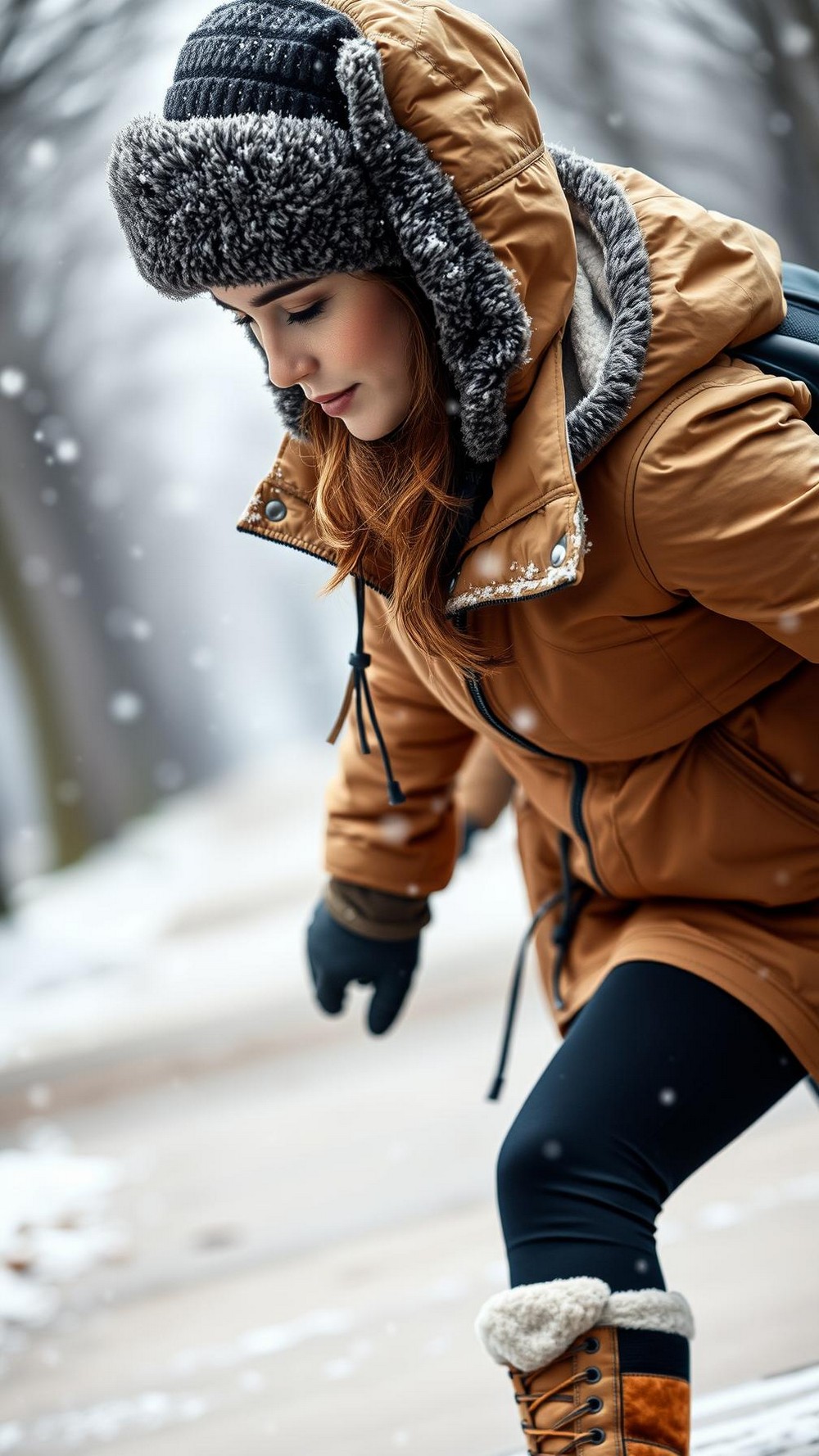 Fleece Lined Women Winter Cap for Extra Warmth